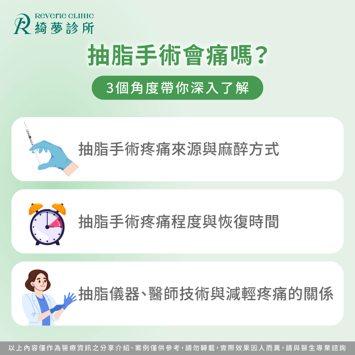 抽脂會痛嗎?醫師分享疼痛控制與恢復重點 抽脂 痛嗎-抽脂會痛嗎