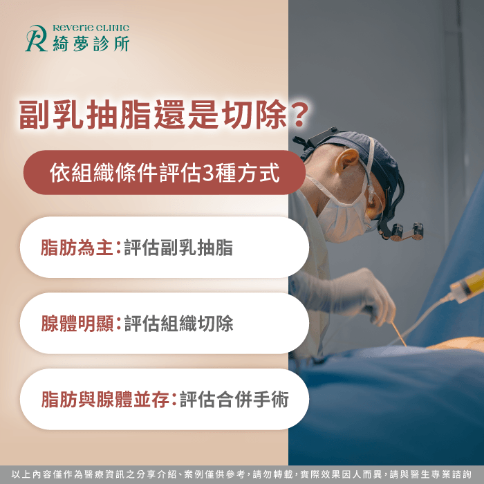副乳怎麼改善?抽脂、組織切除與合併手術完整比較 比較副乳手術方式-副乳可以抽脂嗎