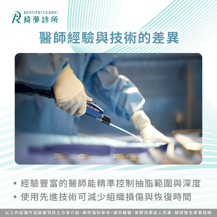 醫師經驗與技術-抽脂後遺症