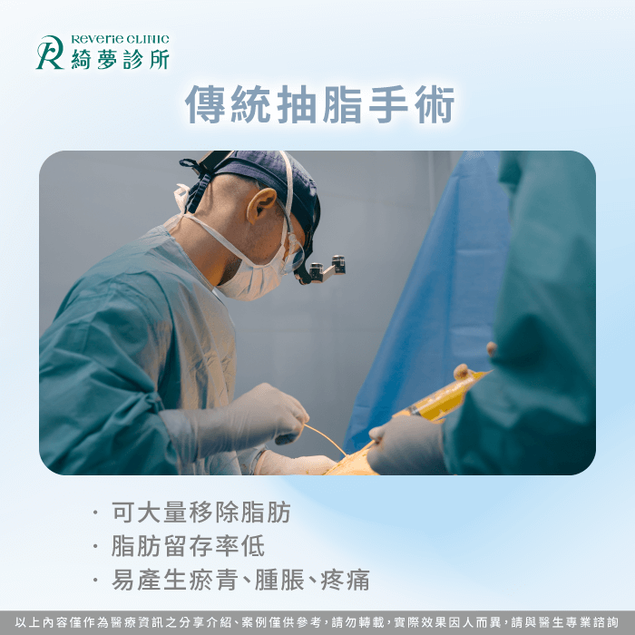 傳統抽脂手術-抽脂種類有哪些