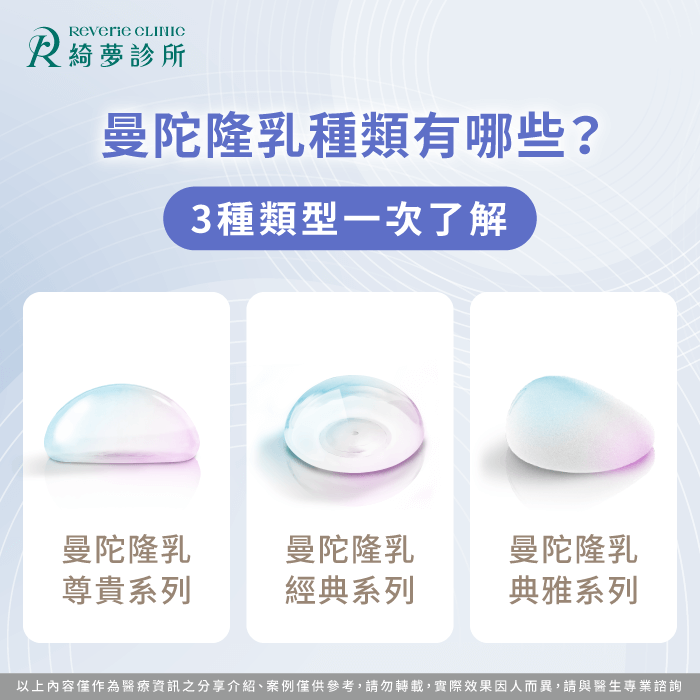 曼陀隆乳3大類型比較-曼陀隆乳種類