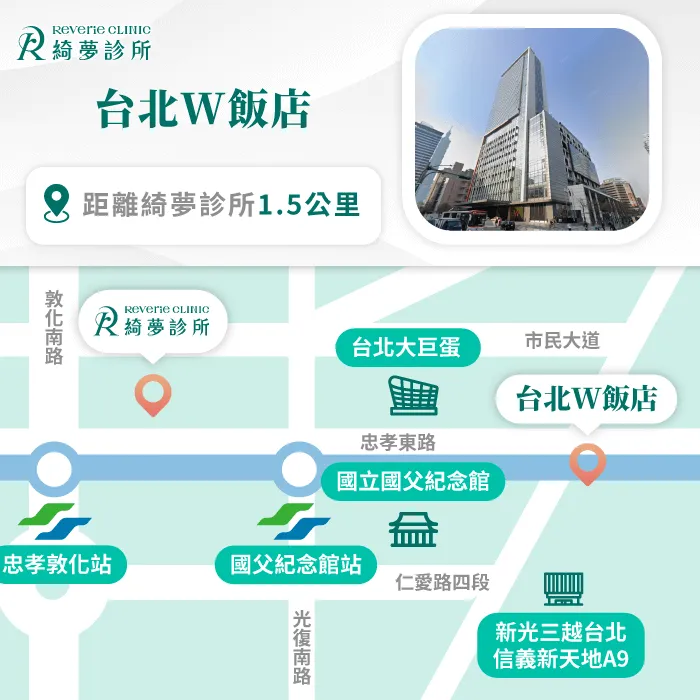 台北W飯店-台北東區住宿推薦